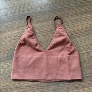 Free People Rust Crop Top